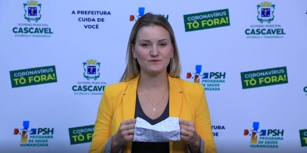 Diretora de Atenção à Saúde do município fala sobre a utilização de máscaras caseiras