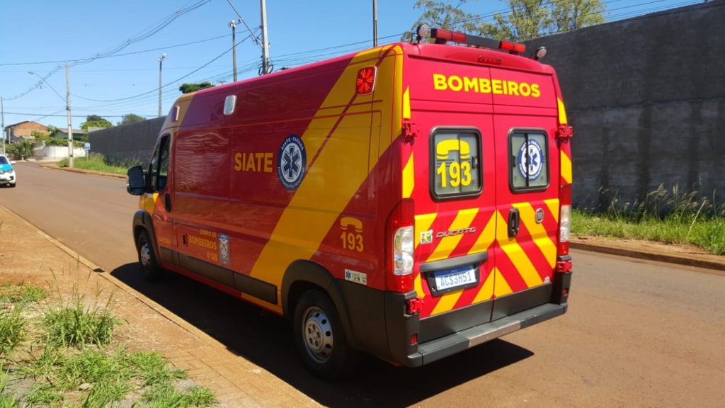 Bebê é socorrido ao cair da cama, no Bairro Periolo