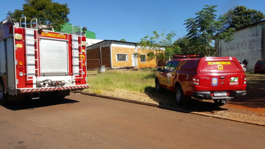 Suposto incêndio em barracão mobiliza Bombeiros ao Bairro Santos Dumont