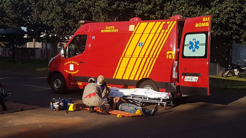 Motociclista se fere em acidente no Jardim Aclimação