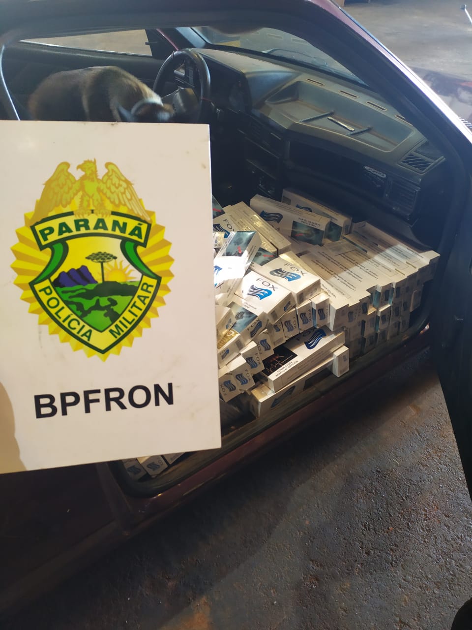 Bpfron Apreende Veículo Carregado Com Cigarros Contrabandeados Em Quatro Pontes Cgn O Maior