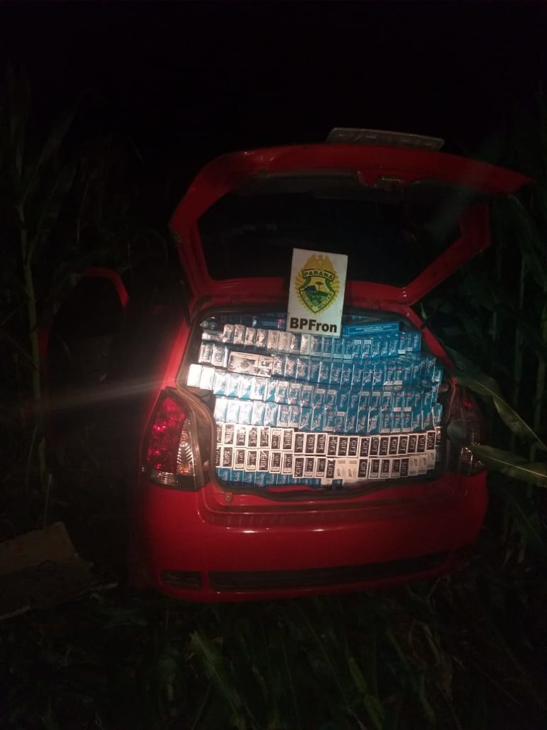 Carro com cigarros é apreendido pelo BPFron na área rural