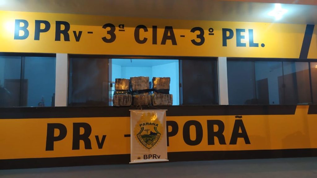 PRE detém irmãos e apreende quase 200 kg de maconha, arma de fogo e munição na PR-323, em Iporã