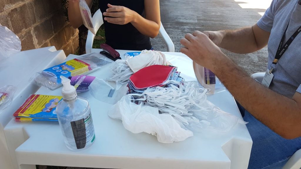Ação do Depen com a Comunidade Evangélica realiza troca de alimentos por máscaras laváveis