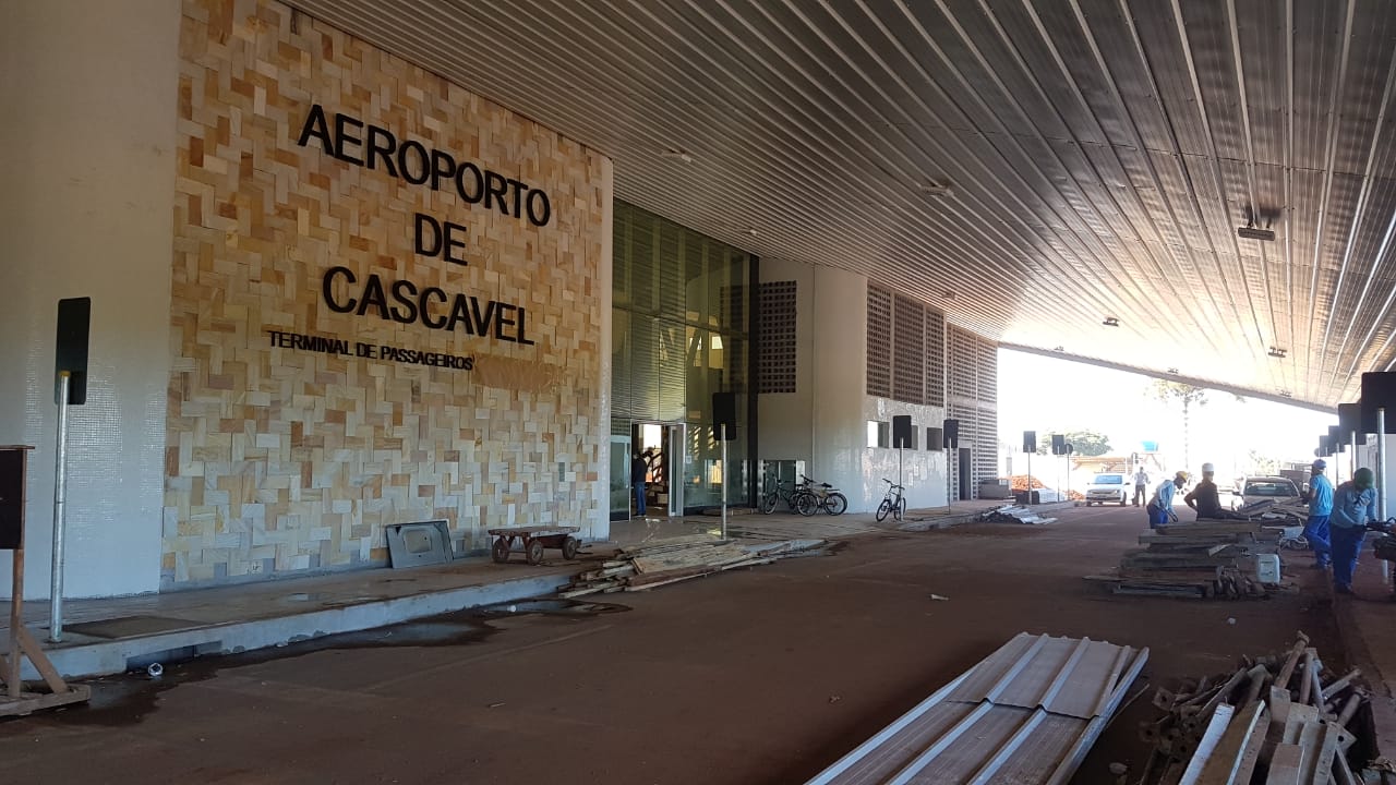 Imagem referente a Aeroporto de Cascavel: obras do novo terminal devem ser entregues no mês de junho