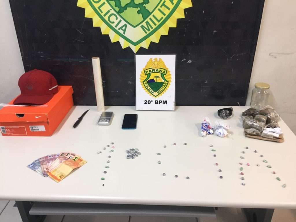 Pela terceira vez, jovem de 20 anos é preso pelo crime de tráfico de drogas em Curitiba