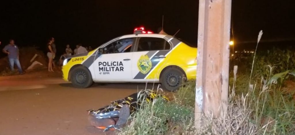 Motociclista morre após bater em poste na cidade de Sarandi