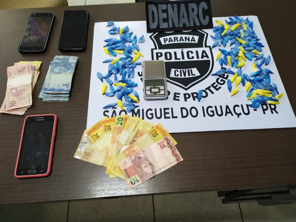 Denarc realiza apreensão de entorpecentes em São Miguel do Iguaçu