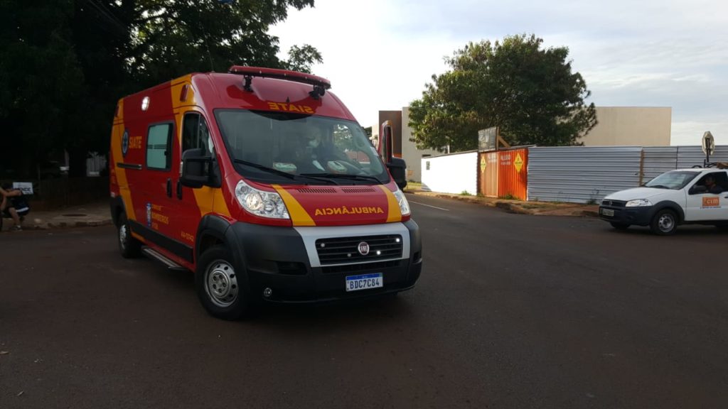 Motociclista fica ferido em acidente na Rua Cuiabá