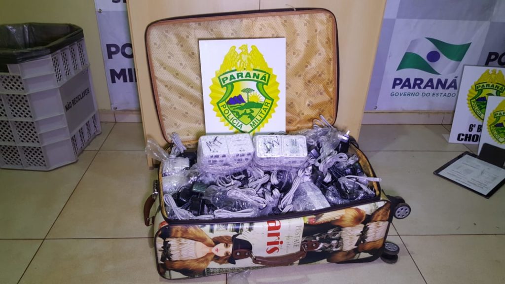 BPFron apreende R$ 34 mil em aparelhos de conexão por fibra óptica durante abordagem a ônibus