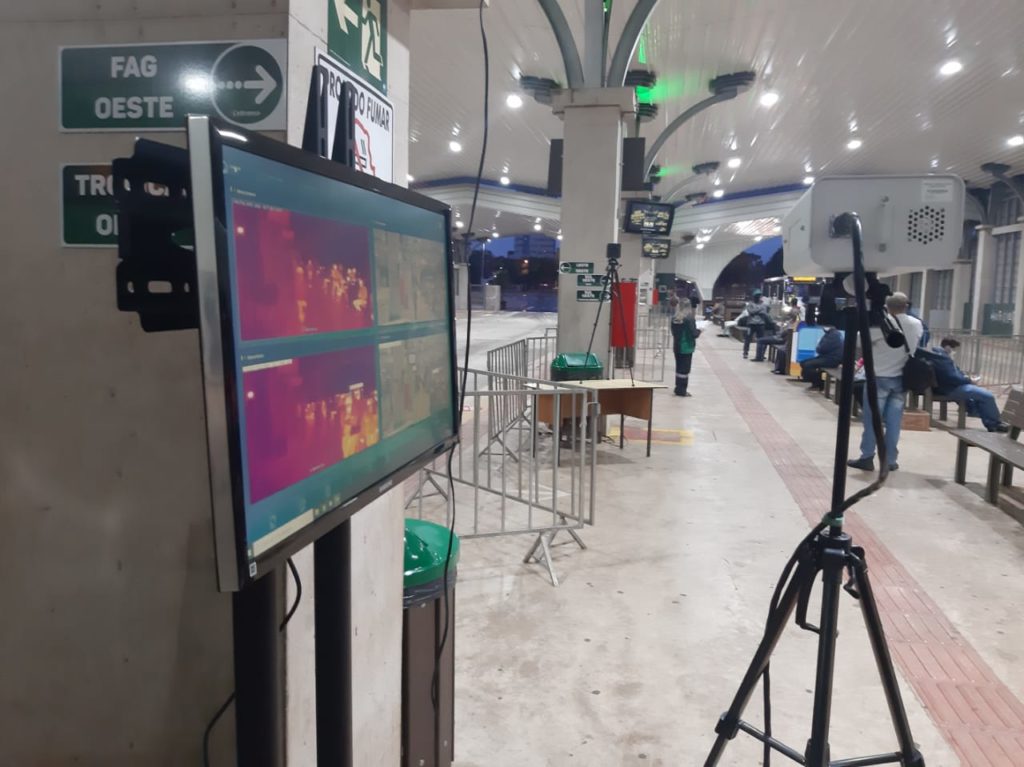 Câmeras para medição de temperatura são instaladas no Terminal Oeste