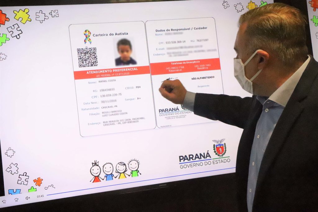 No Paraná 500 Carteiras do Autista já foram pedidas