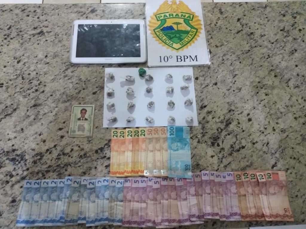 Homem é preso por tráfico de drogas em Apucarana