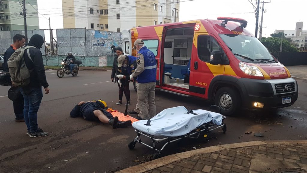 Acidente envolvendo motos é registrado no Bairro Neva