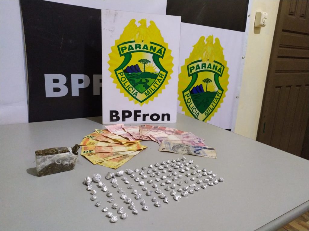 Menores são flagrados com entorpecentes em Guaíra