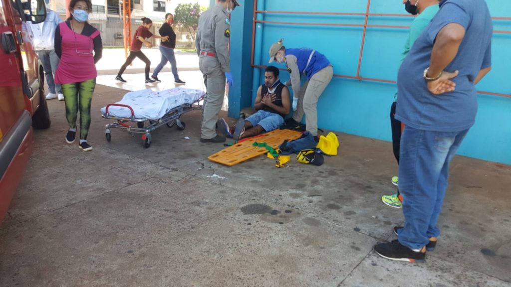 Ciclista sofre fratura em queda no Bairro Coqueiral
