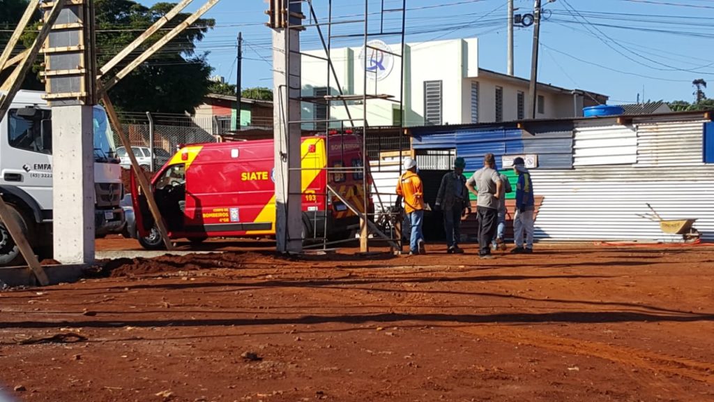 Acidente de trabalho: homem é atingido na cabeça por objeto no Melissa