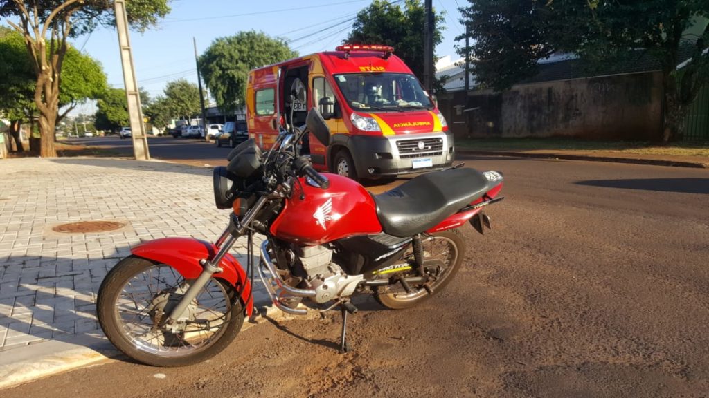 Mulher fica ferida em acidente no Bairro Brasília