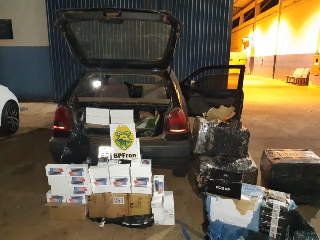 Carga de eletrônicos avaliada em R$ 300 mil é aprendida pelo BPFron