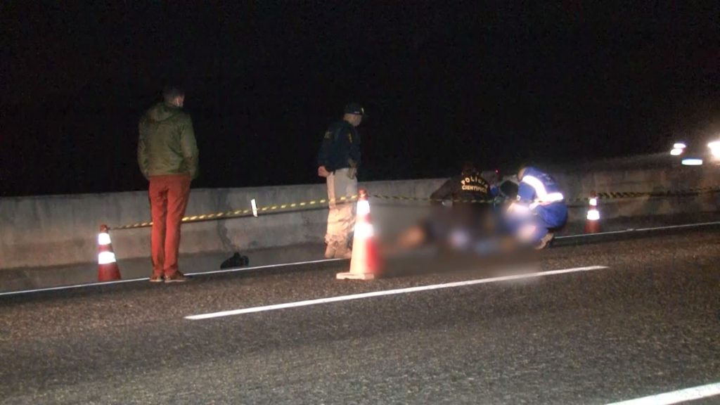 Motociclista morre ao bater na traseira de carreta que estava com problemas na BR-277