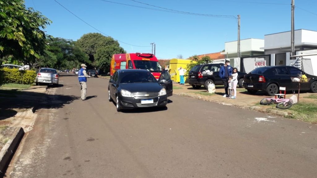 Menino de três anos é atropelado de bicicleta no Bairro Canadá