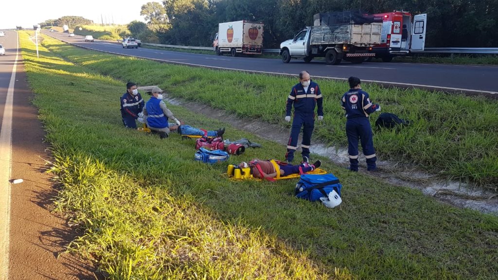 Duas pessoas se ferem após acidente com moto na rodovia BR-467