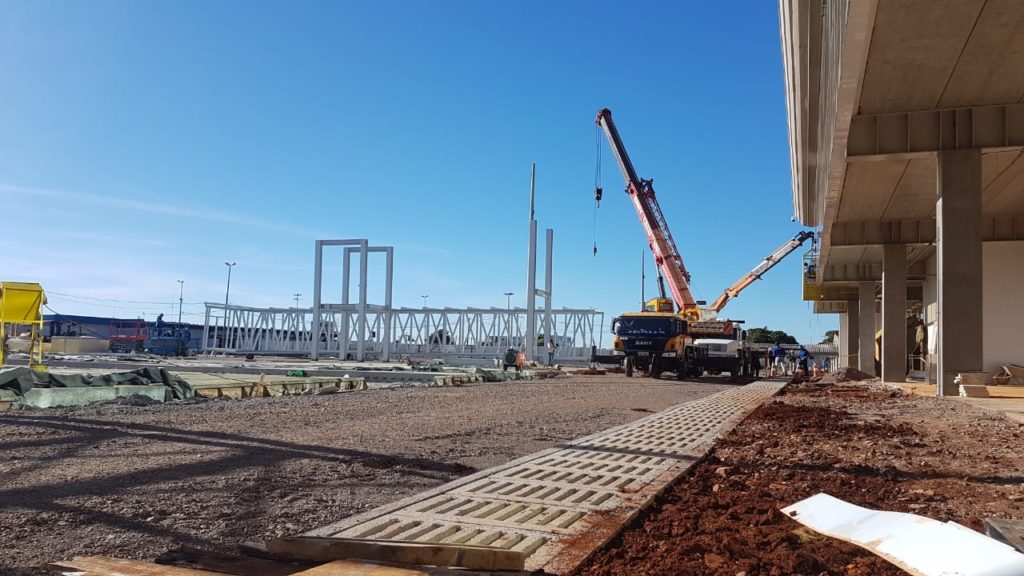 Aeroporto de Cascavel: obras estão perto do fim e fingers começam a ser instalados
