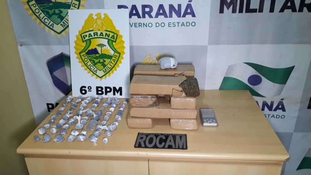 Traficante de 22 anos é preso pela ROCAM no Trevo Cataratas