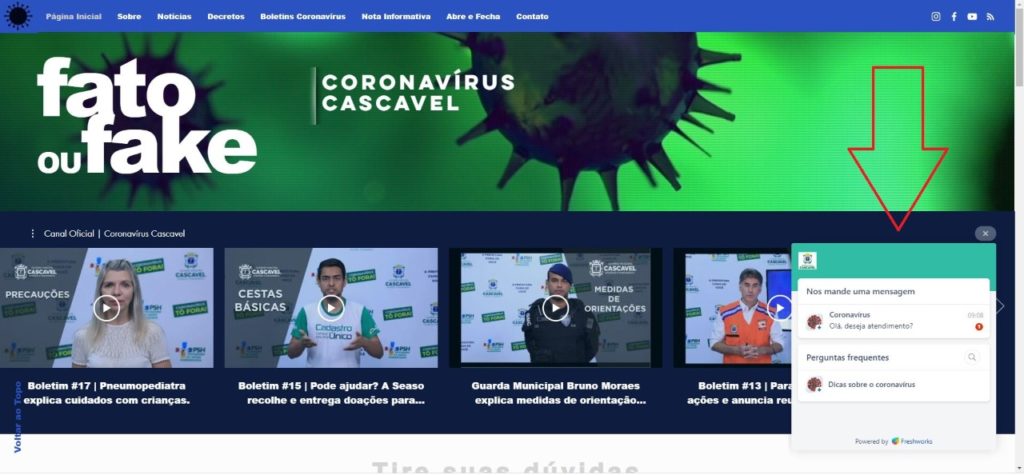 Chat Online Covid-19 e Dengue também faz atendimento aos pacientes pela internet