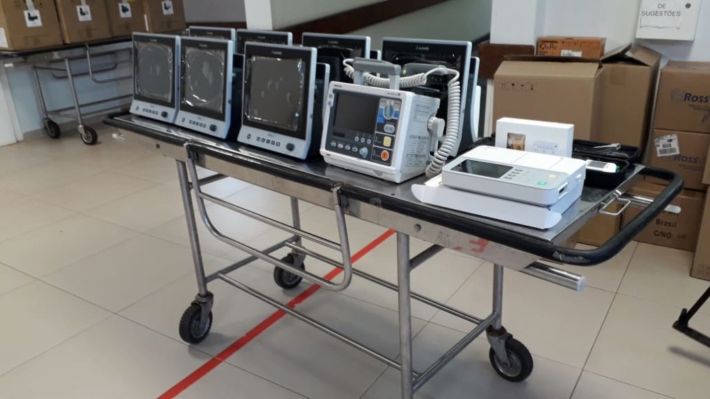 HUOP recebe novos respiradores e monitores para ampliação de leitos de UTI