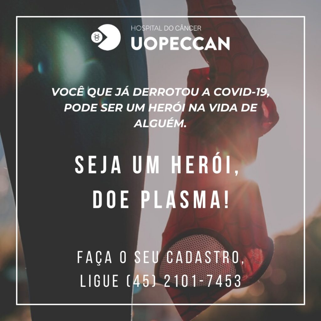 Uopeccan busca doações de sangue de pacientes que testaram positivo para Covid-19