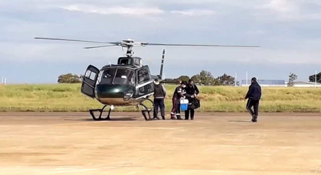 Fígado que será destinado para paciente da Uopeccan chega a Cascavel