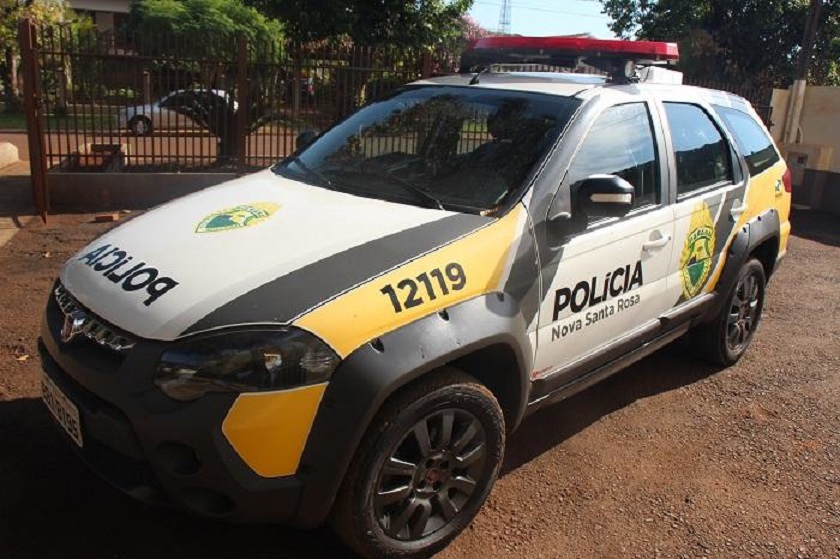 Procurado pela Justiça por ameaça e porte ilegal de arma de fogo é preso pela PM em Nova Santa Rosa Imagem referente a Procurado pela Justiça por ameaça e porte ilegal de arma de fogo é preso pela PM em Nova Santa Rosa