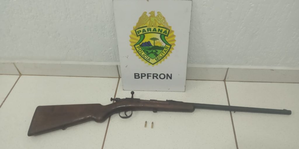 Após efetuar disparo com espingarda, homem acaba detido em ação do BPFron em Matelândia