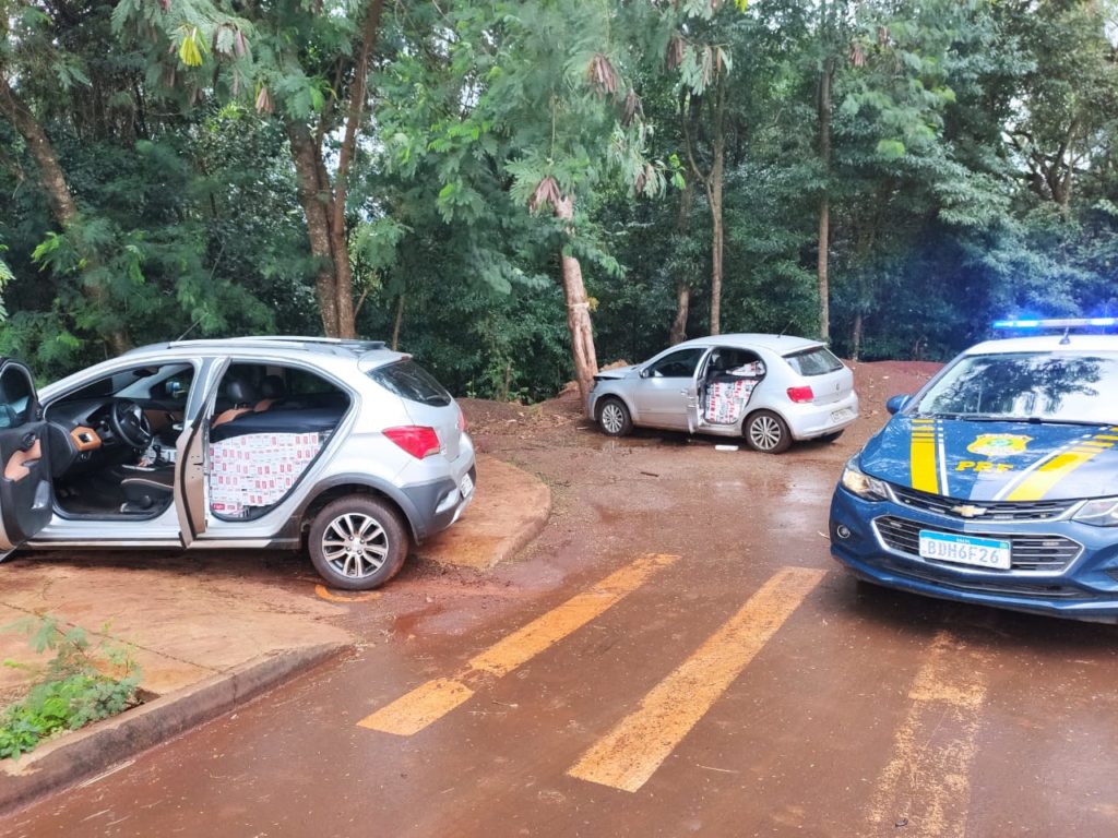 PRF apreende dois veículos carregados com cigarros contrabandeados em Marechal Cândido Rondon