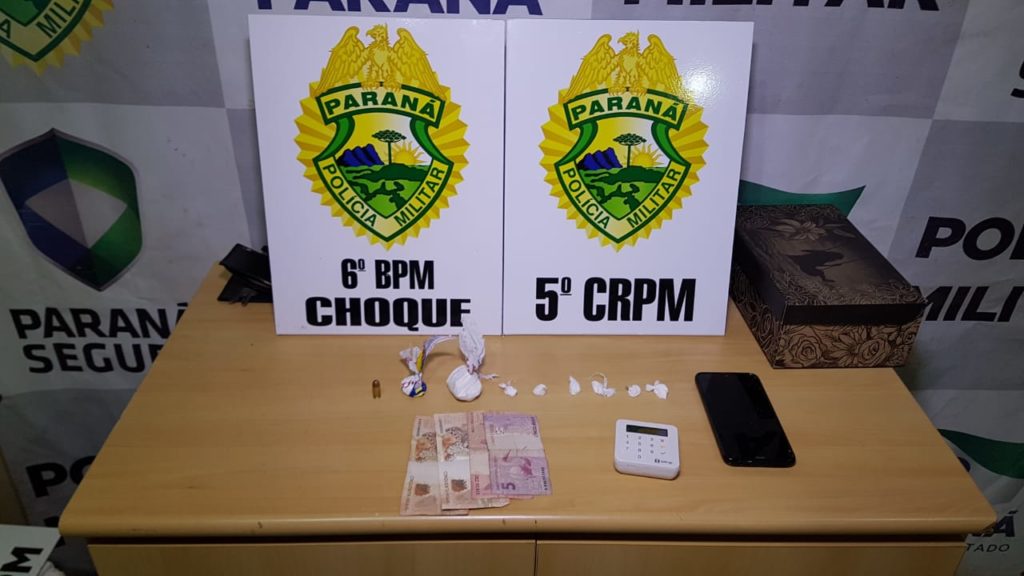Apreensão de cocaína é realizada pelo Pelotão de Choque