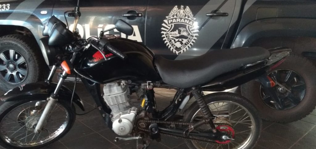 BPFron apreende menor de idade que conduzia motocicleta em Guaíra