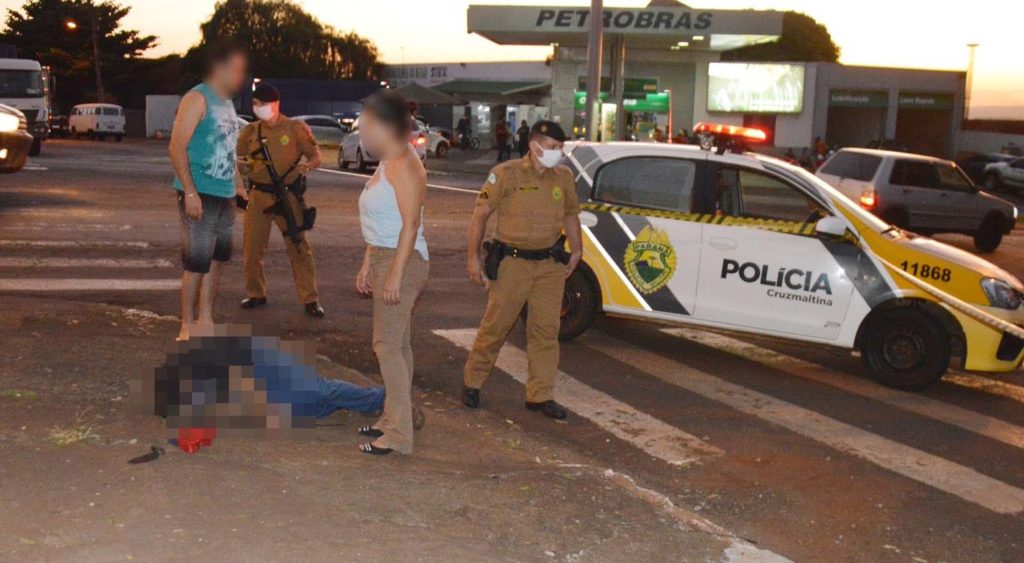 Homem é assassinado a tiros e golpes de faca na área central de Borrazópolis