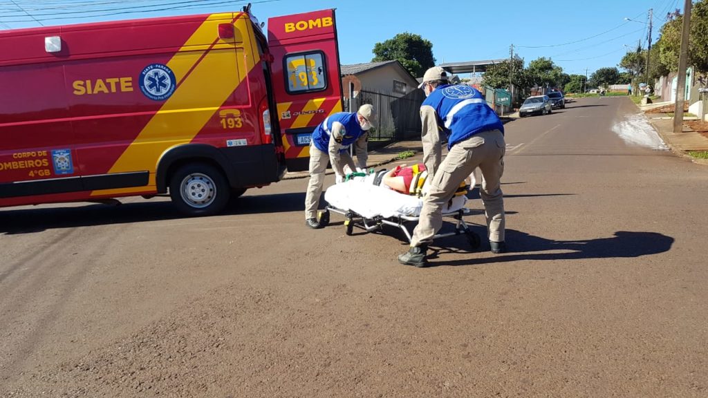 Mulher fica ferida em acidente no Bairro Floresta