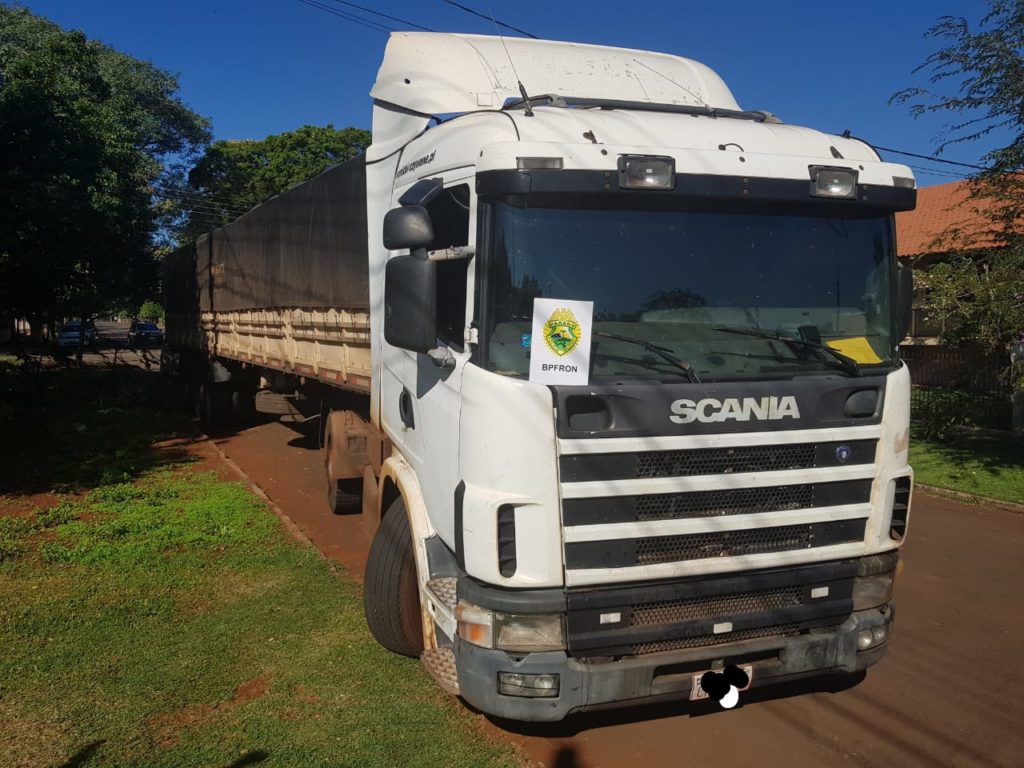 Carreta adulterada é apreendida pelo BPFron em Entre Rios do Oeste