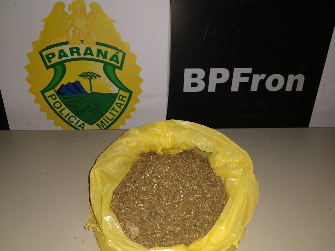 BPFron apreende quantidade de maconha em construção de residência Imagem referente a BPFron apreende quantidade de maconha em construção de residência
