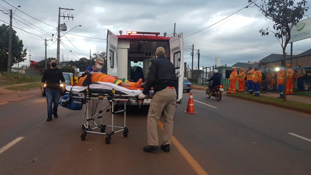 Homem de 42 anos fica ferido em acidente no Brasmadeira