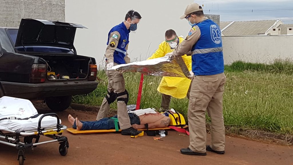 Disco de máquina quebra e atinge rosto de trabalhador no Florais do Paraná