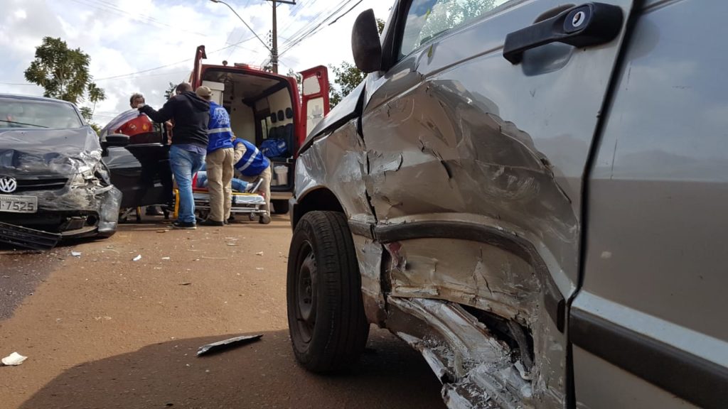Acidente de trânsito é registrado no Bairro Santa Cruz