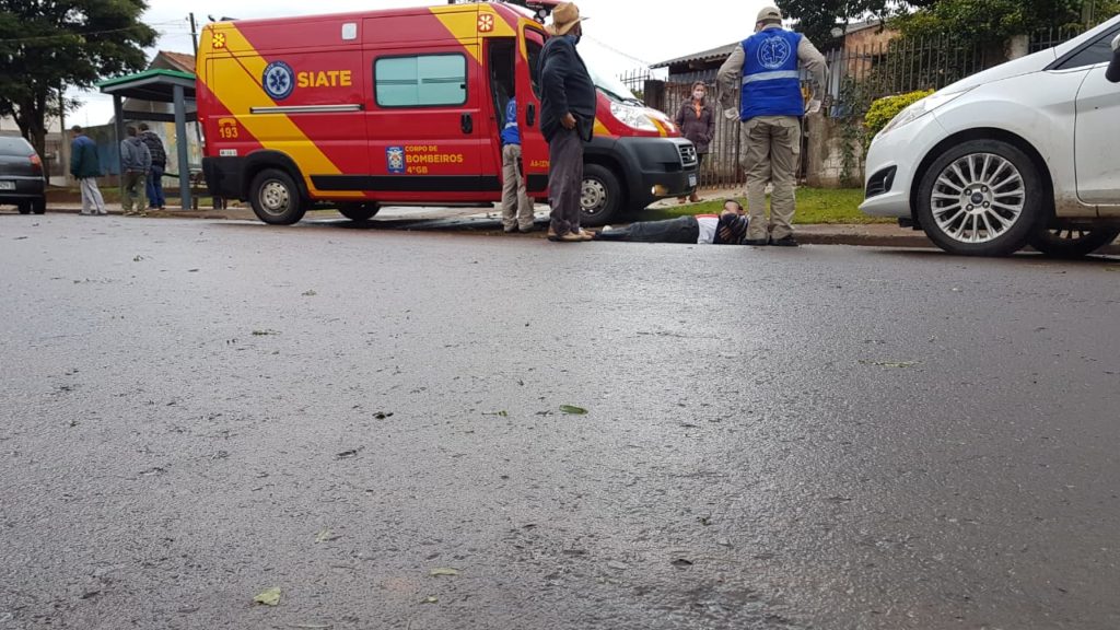 Homem de 45 anos é socorrido no Bairro Santa Cruz