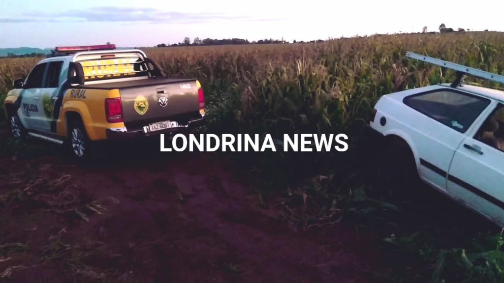 Carro que pode ter sido usado em tentativa de furto é apreendido pela PM em Tamarana