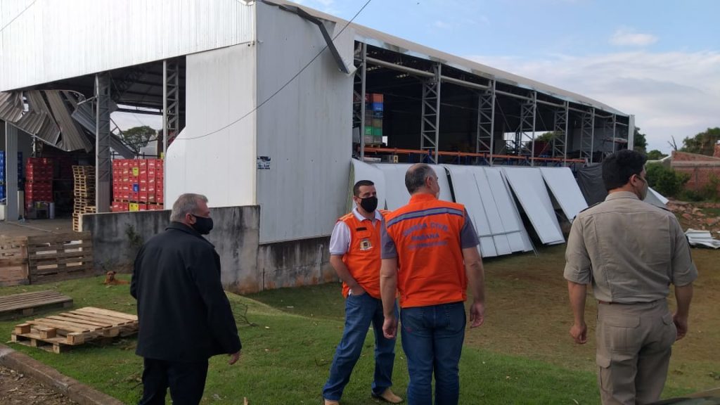 Coordenador Estadual da Defesa Civil visita Ubiratã para acompanhar as ações de resposta