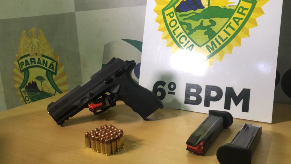 Rapaz realiza disparos em via pública e é preso após denúncias no Cascavel Velho