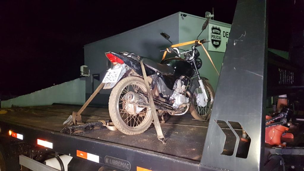 Motocicleta furtada em Santa Maria é recuperada pela Polícia Militar