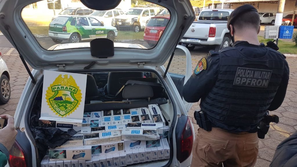 Carga de cigarro contrabandeado é apreendida pelo BPFron
